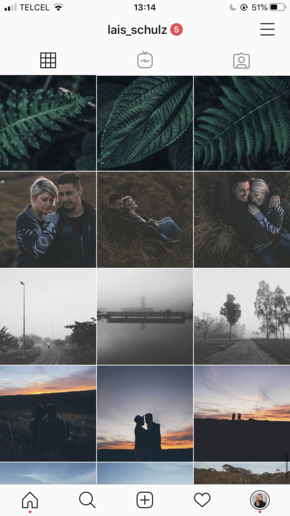 organize instagram feed rows