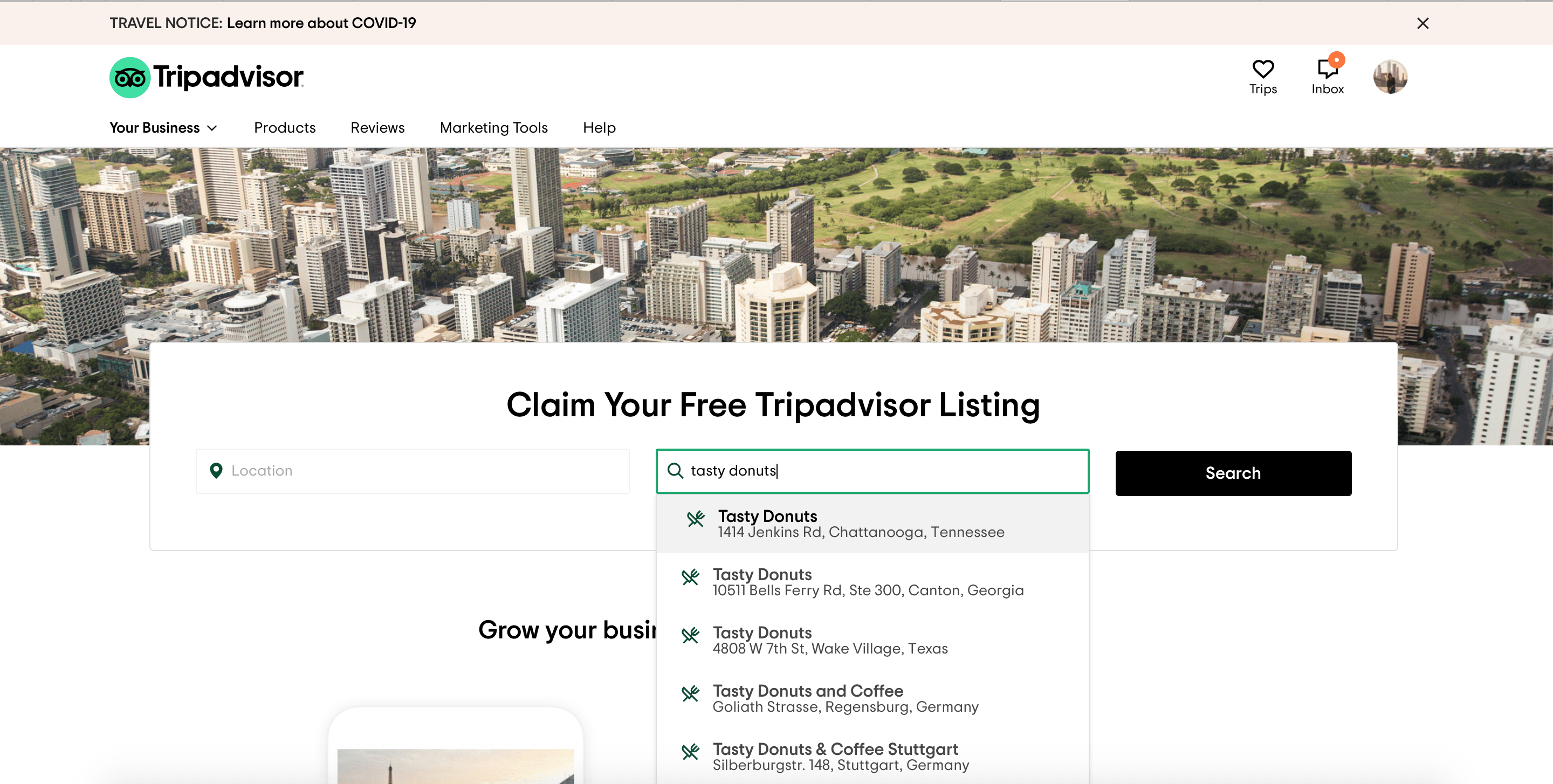 TripAdvisor for Business Claim your listing