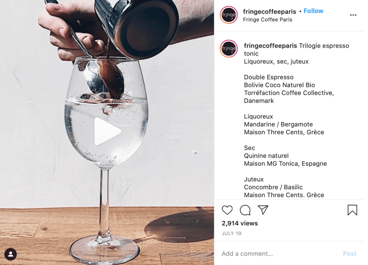 Best Coffee Shop Instagram Accounts Fringe Coffee Paris