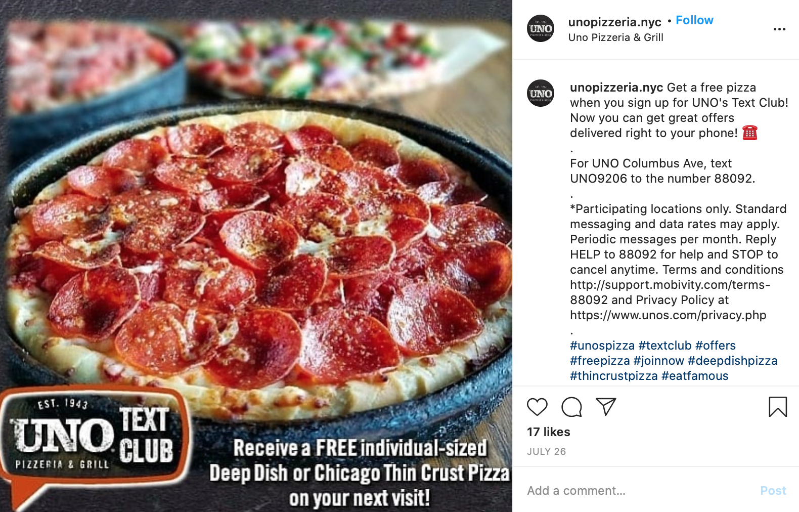 Uno's Deep Dish Pizza in Chicago : r/FoodPorn