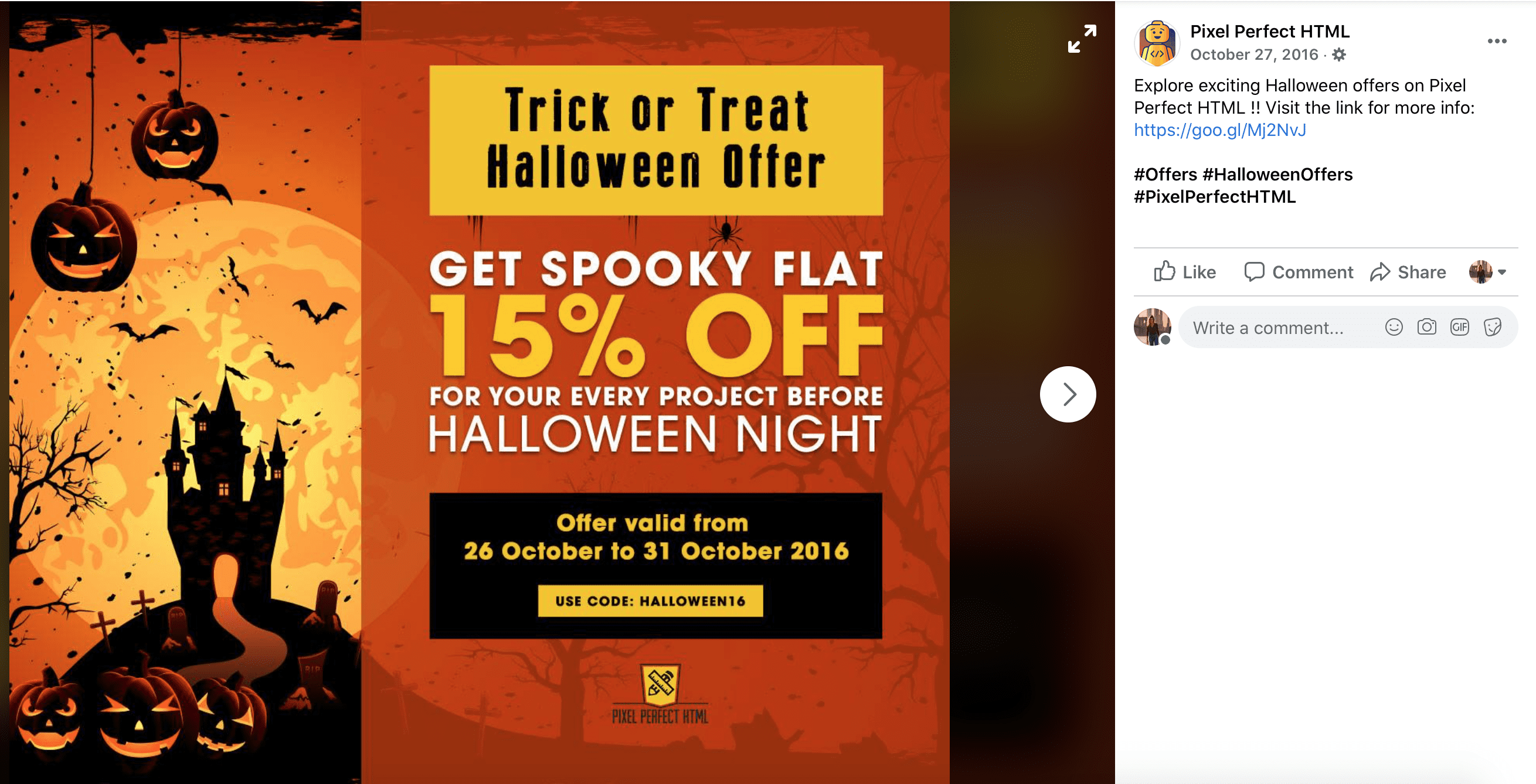 Halloween Marketing social media posts