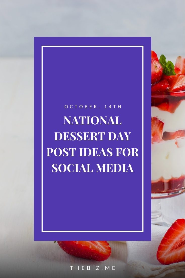 national dessert day post ideas for social media