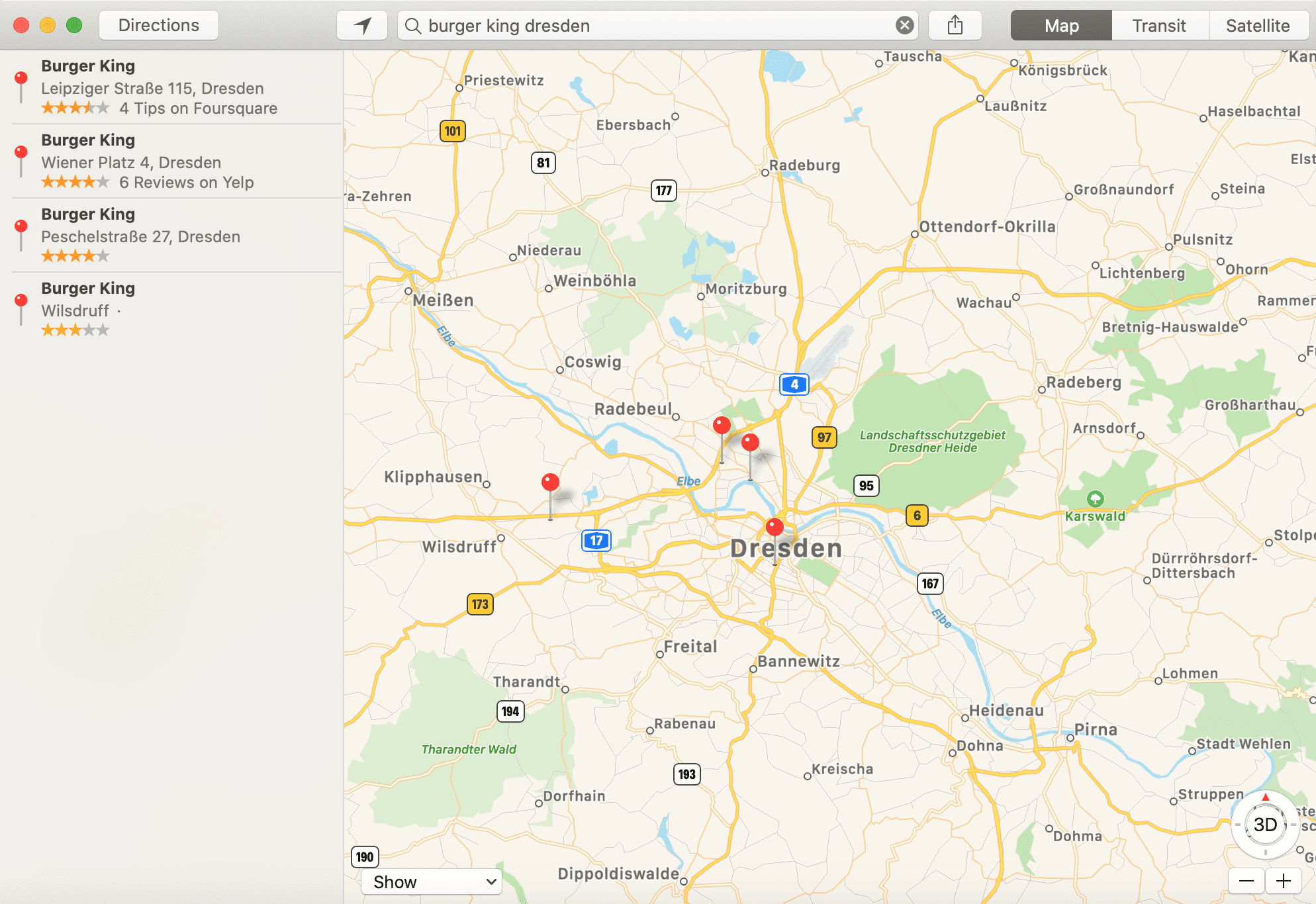 business listing websites in the USA Apple maps