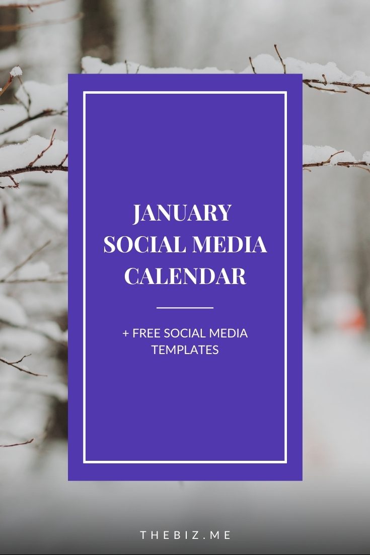 january social media calendar free social media templates