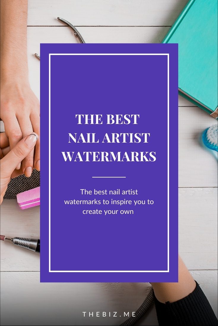 nail artist watermark ideas