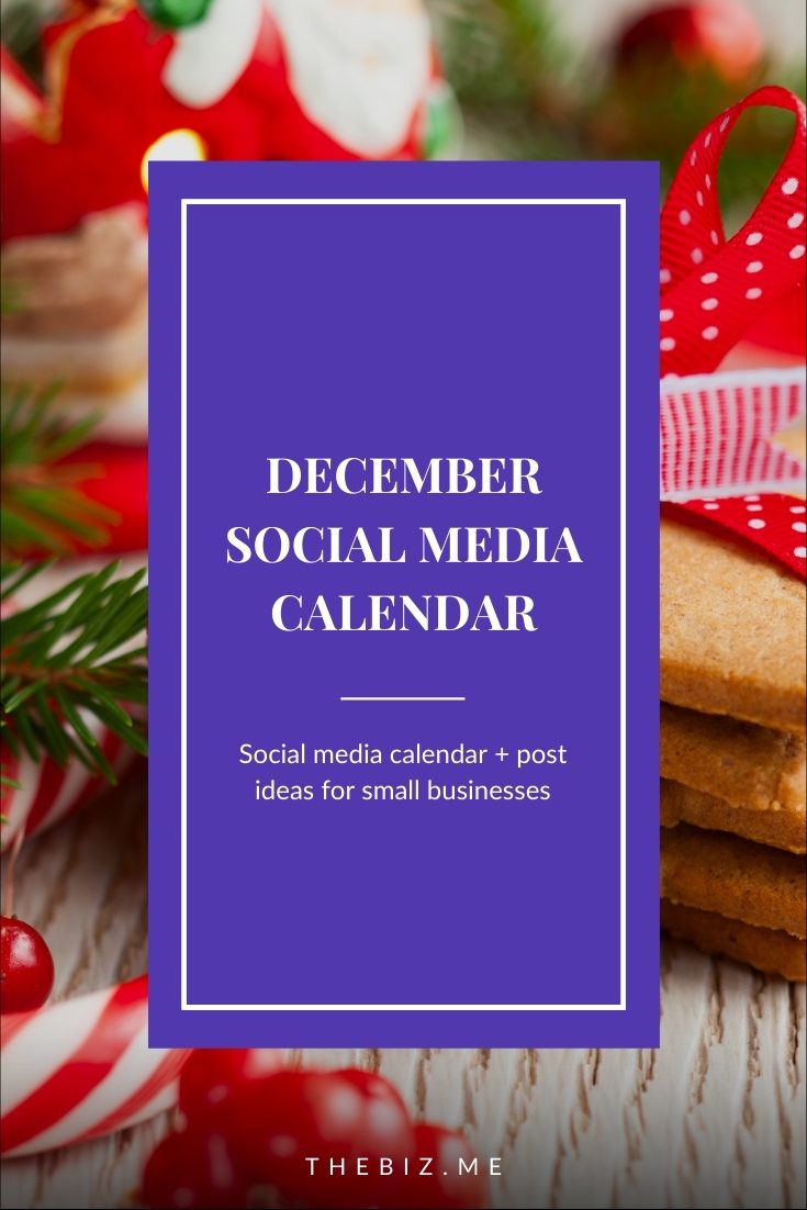 december social media calendar post ideas free templates