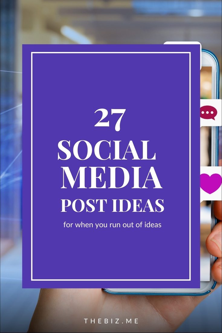 social media post ideas when you run out of ideas