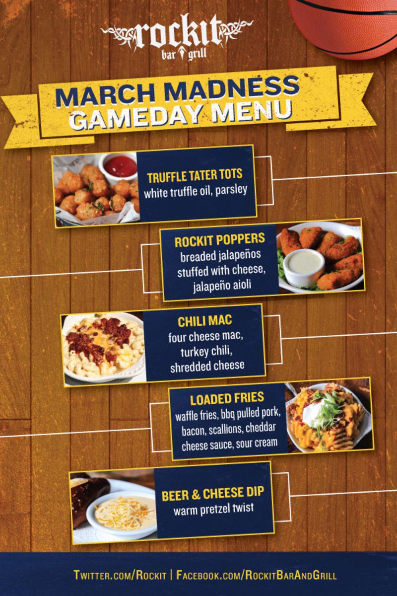 march madness social media post special menu