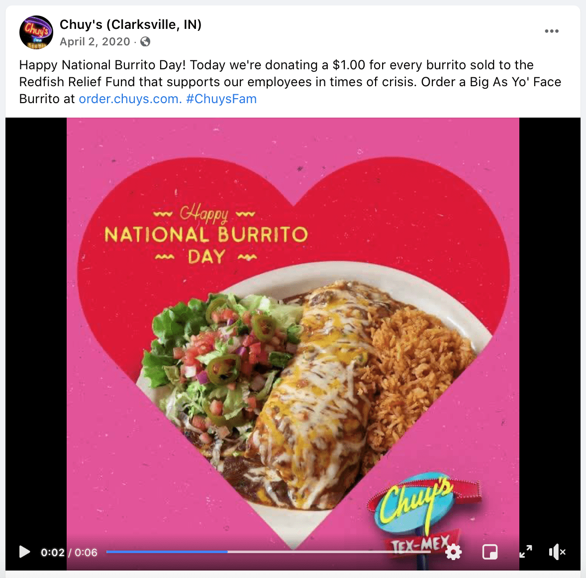 april social media calendar national burrito day