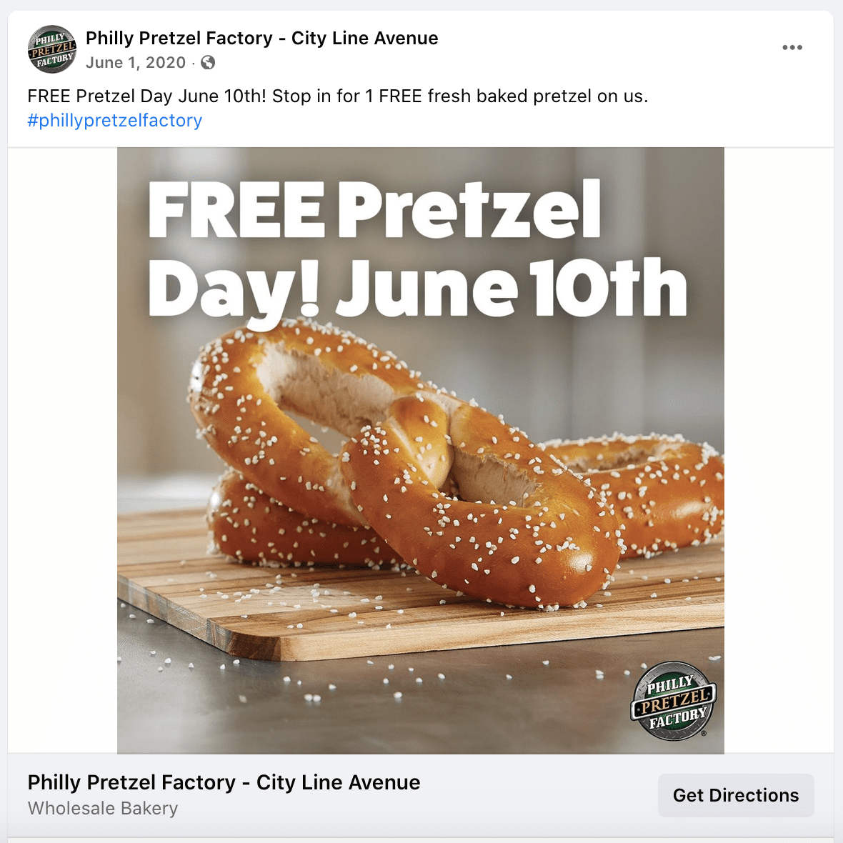 april social media calendar pretzel day